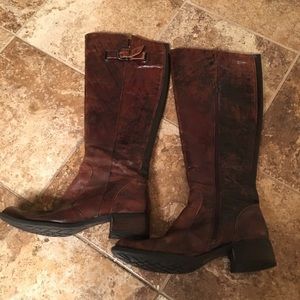 Born Crown knee high leather boots